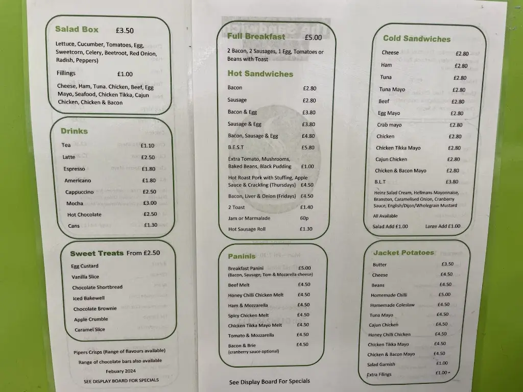 Menu_Sandwich Junction_Killamarsh_image_1