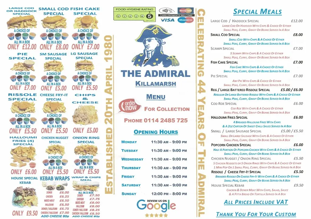 Menu_The Admiral 1 Killamarsh_Killamarsh_image_1