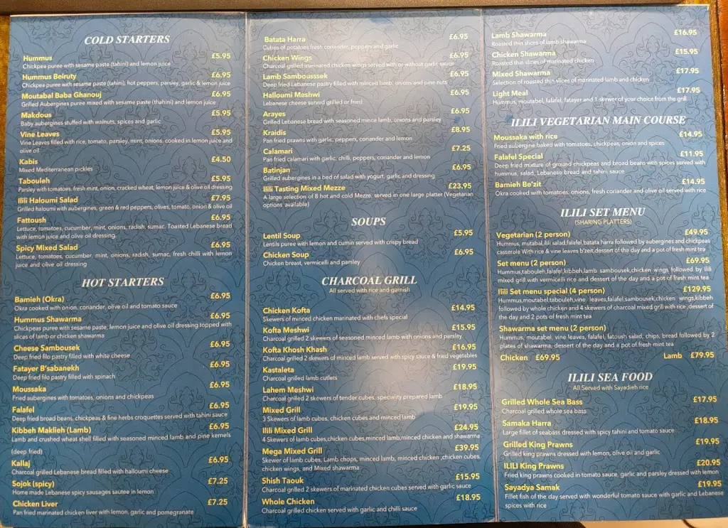 Menu_Ilili lebanese grill and mezze_Kennington_image_2