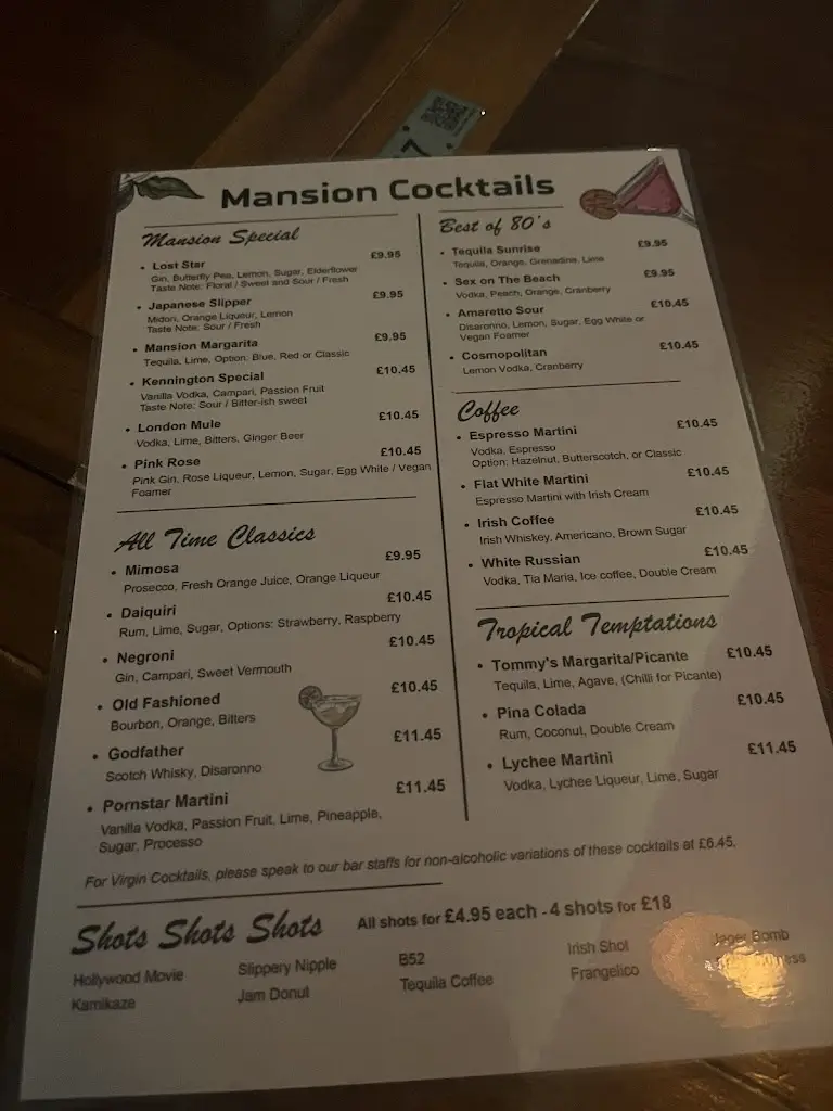 Menu_The Mansion Pub_Kennington_image_3
