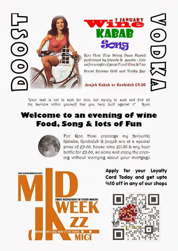 Menu_Doost & Amici - Flavorful Dishes of Iran to Italy_Kennington_image_2