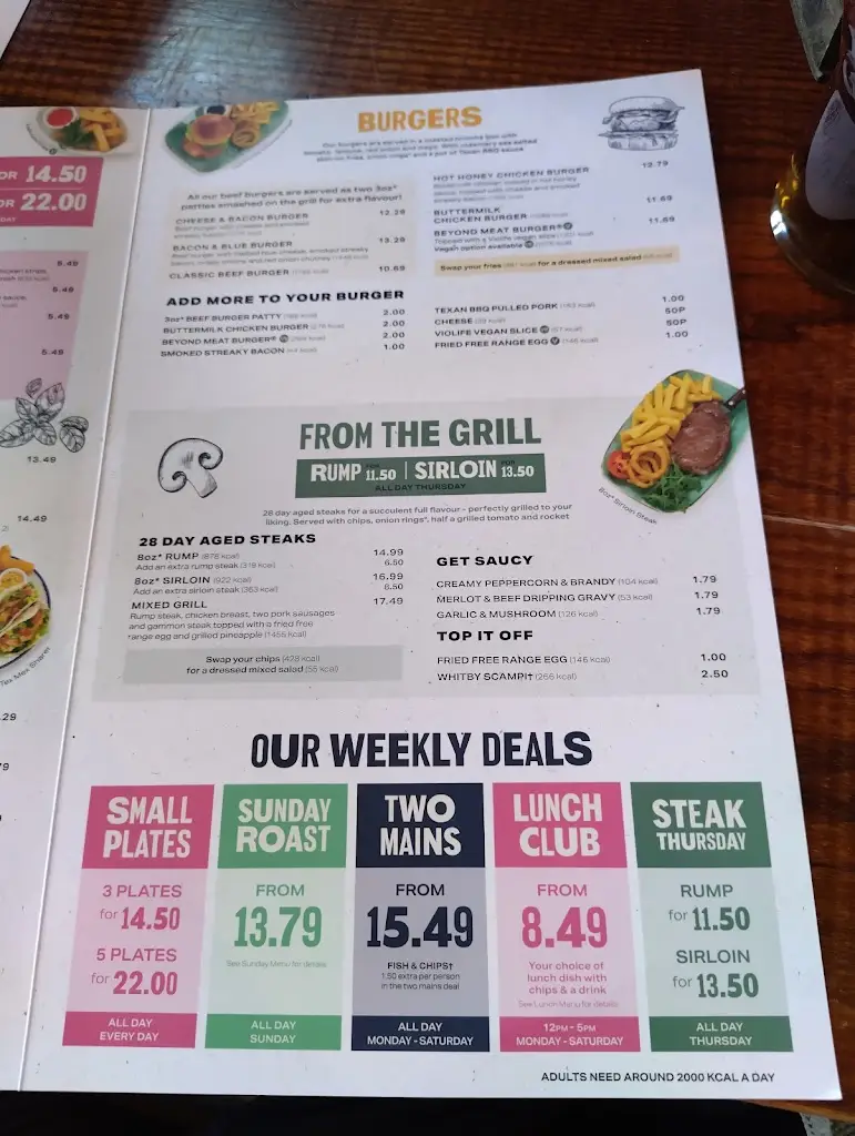 Menu_The Swan_Abbots Langley_image_1