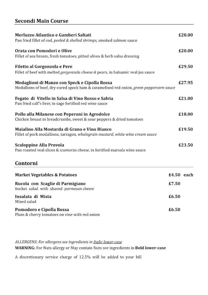 Menu_Bel Vedere Ristorante Italiano_Bagshot_image_1