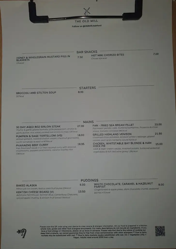 Menu_Old Mill_Kennington_image_1