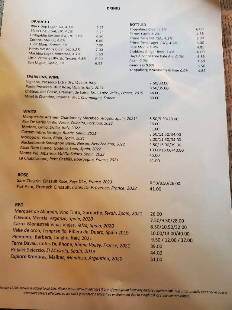 Menu_The Black Dog_Kennington_immagine_3