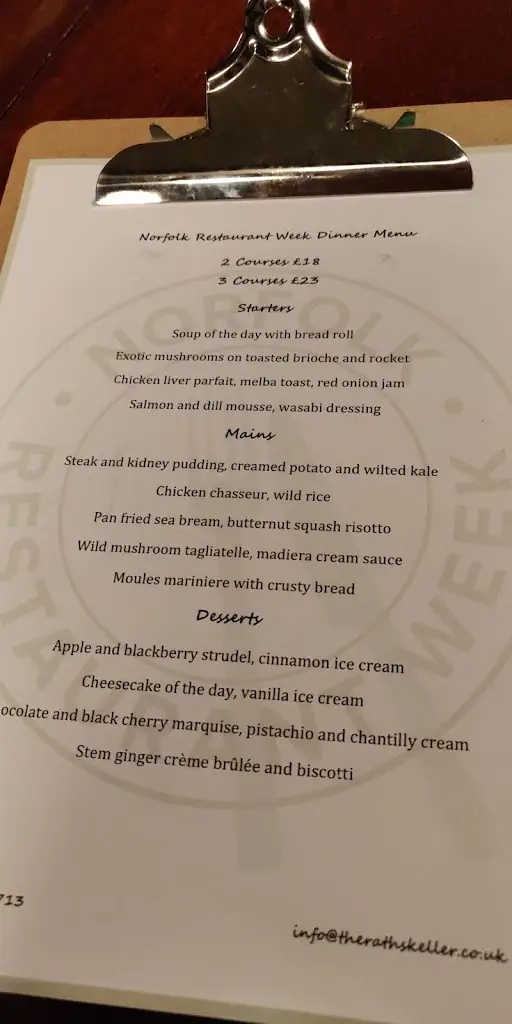 Menu_The Rathskeller_King's Lynn_image_4