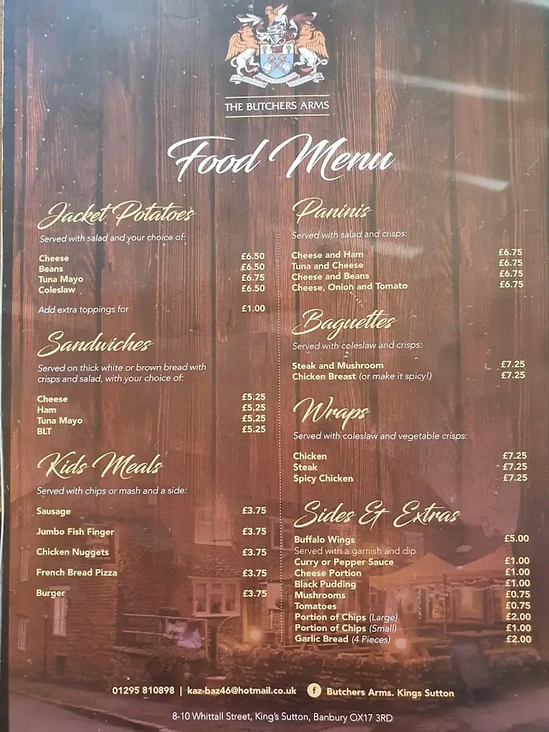 Menu_Butchers Arms_Kings Sutton_image_3