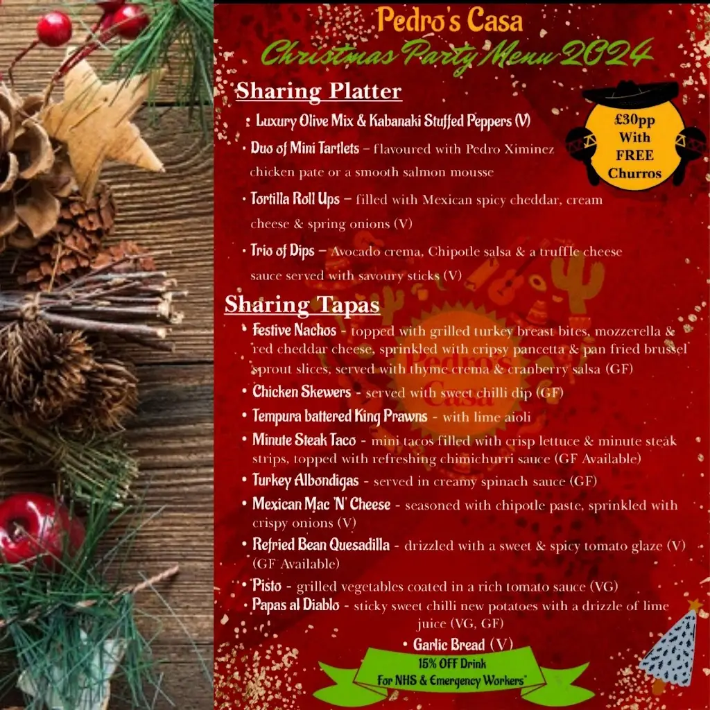 Menu_Pedro's Casa_Kendal_image_1