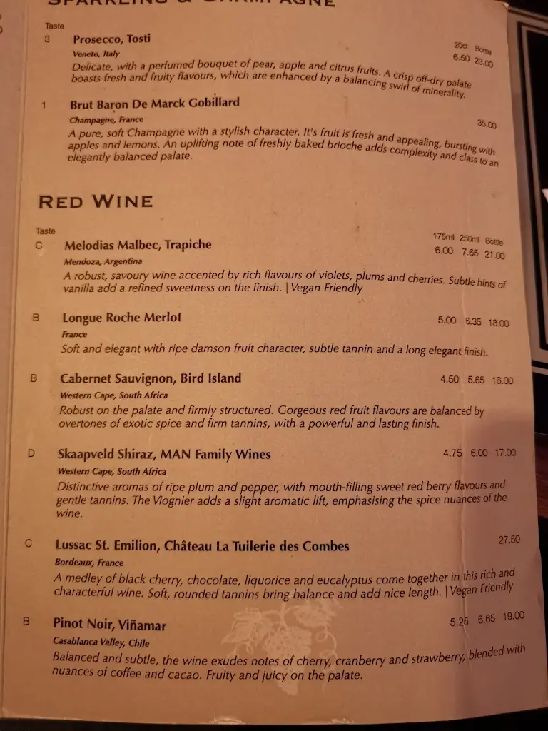 Menu_The Foresters Arms, Bagshot_Bagshot_image_4