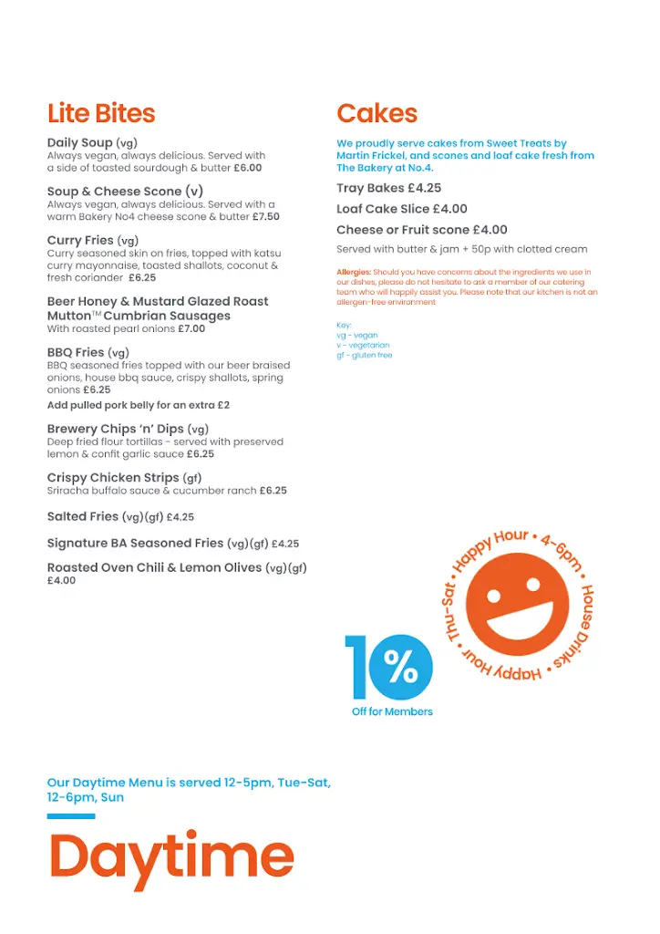 Menu_Brewery Arts Bar and Restaurant_Kendal_image_2