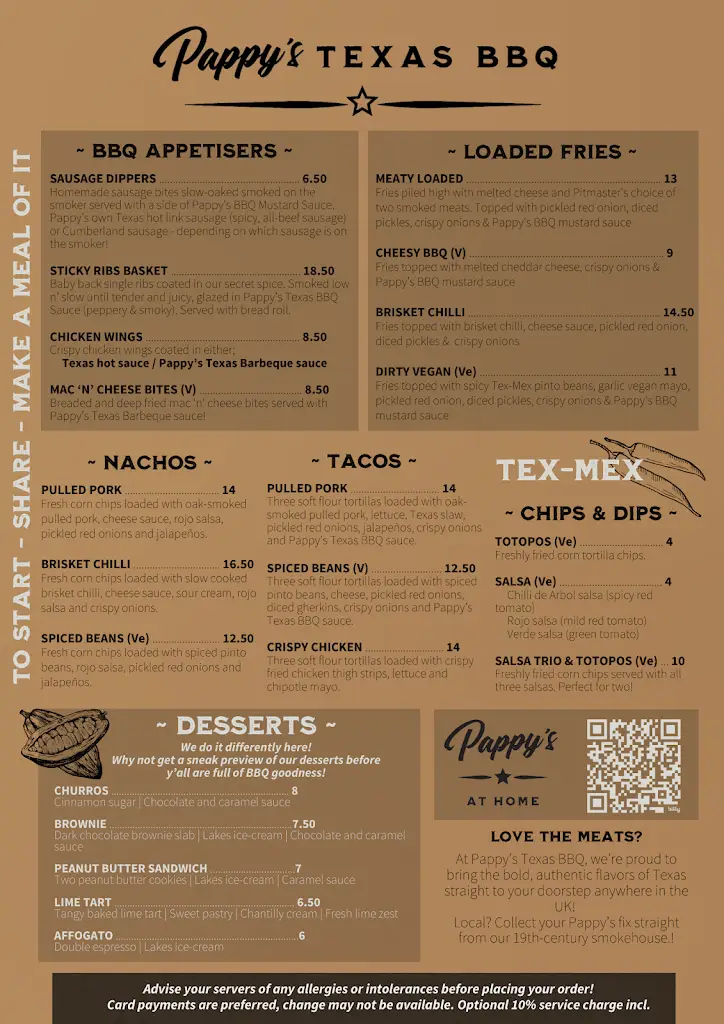 Menu_Pappy's Texas BBQ Kendal, Cumbria_Kendal_image_2