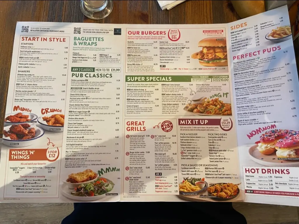 Menü_Kings Arms_Bagshot_Bild_1