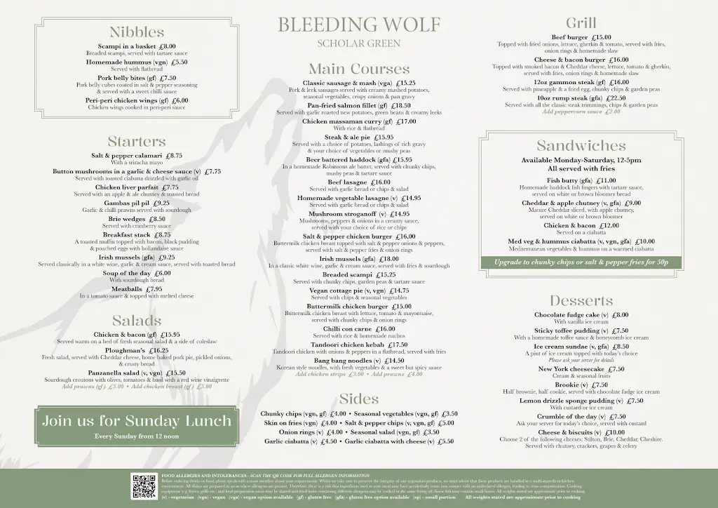 Menu_Bleeding Wolf, Scholar Green_Kidsgrove_image_1