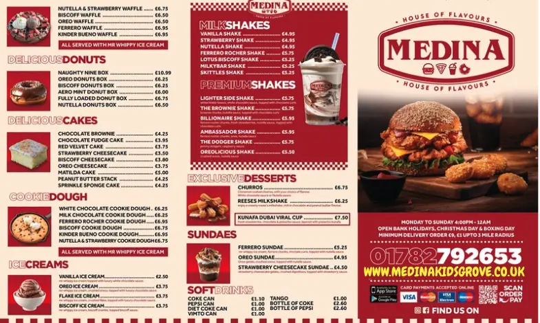 Menu_Medina Fast Food_Kidsgrove_image_1