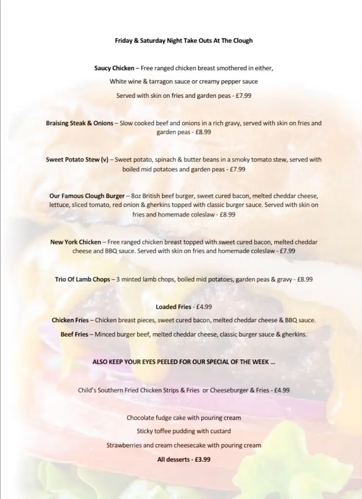 Menu_The Clough Hall_Kidsgrove_immagine_1