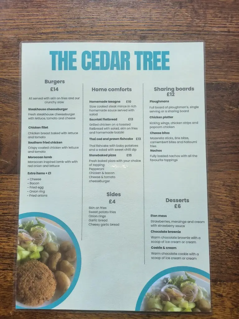 Menu_The Cedar Tree_Bagshot_image_2