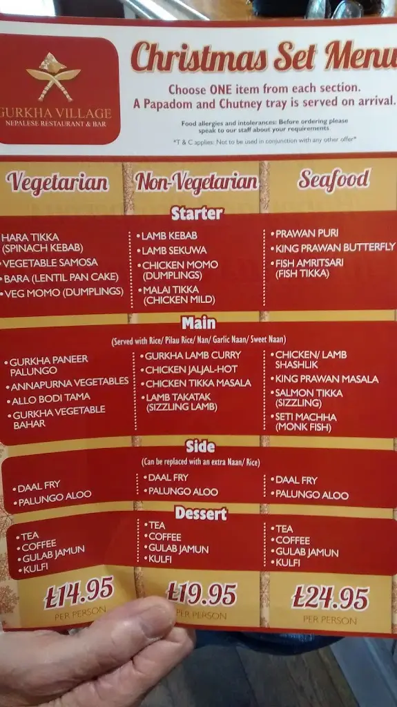 Menu_Gurkha Village_Kidlington_image_2