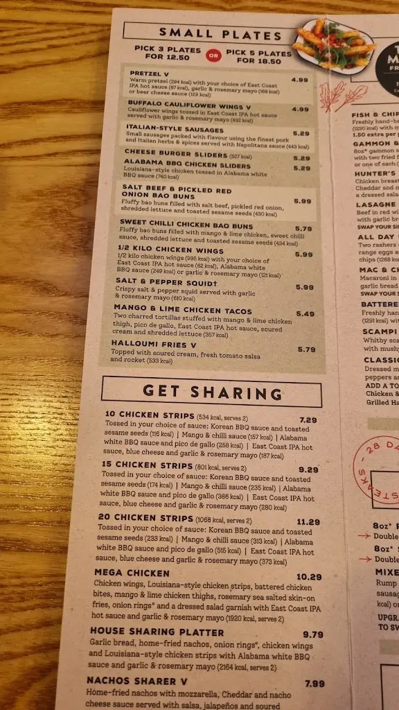 Menu_Black Horse_Kidlington_image_1