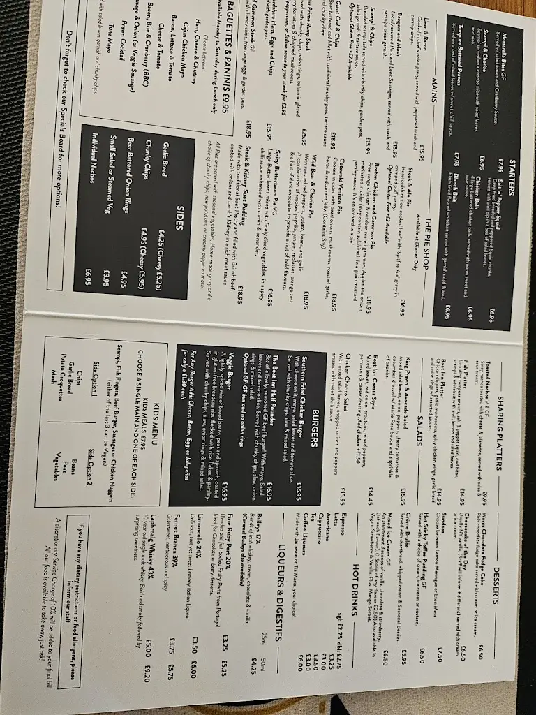 Menu_The Boat Inn_Kidlington_image_1