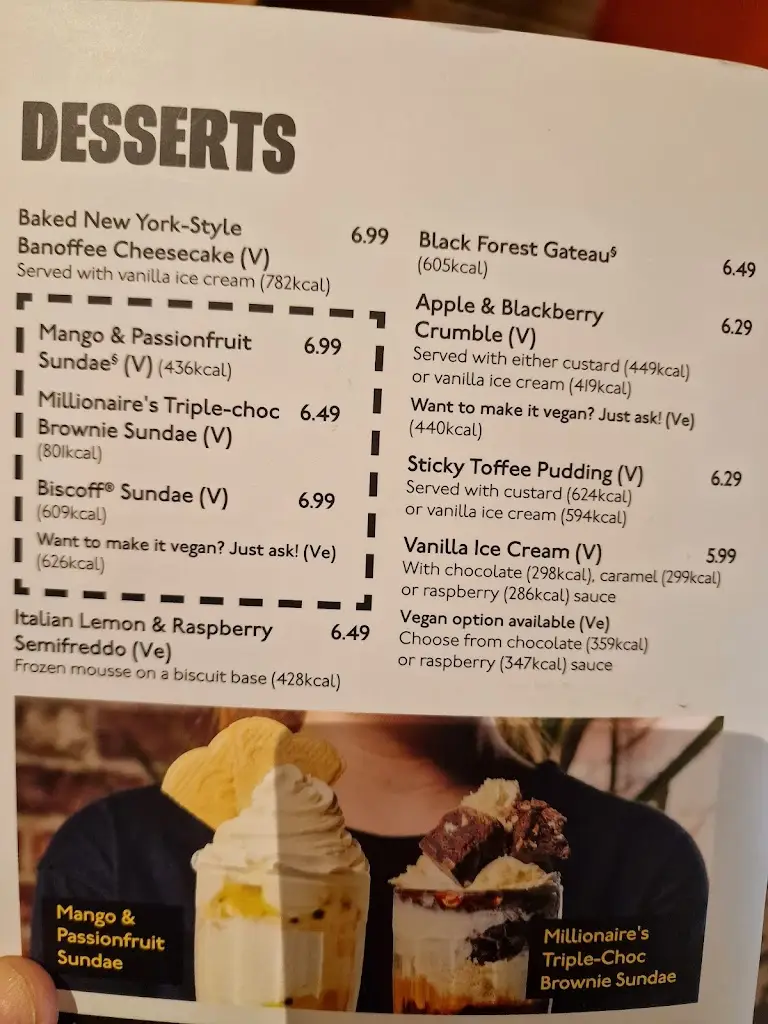 Menu_Beefeater Oxford Kidlington_Kidlington_immagine_1