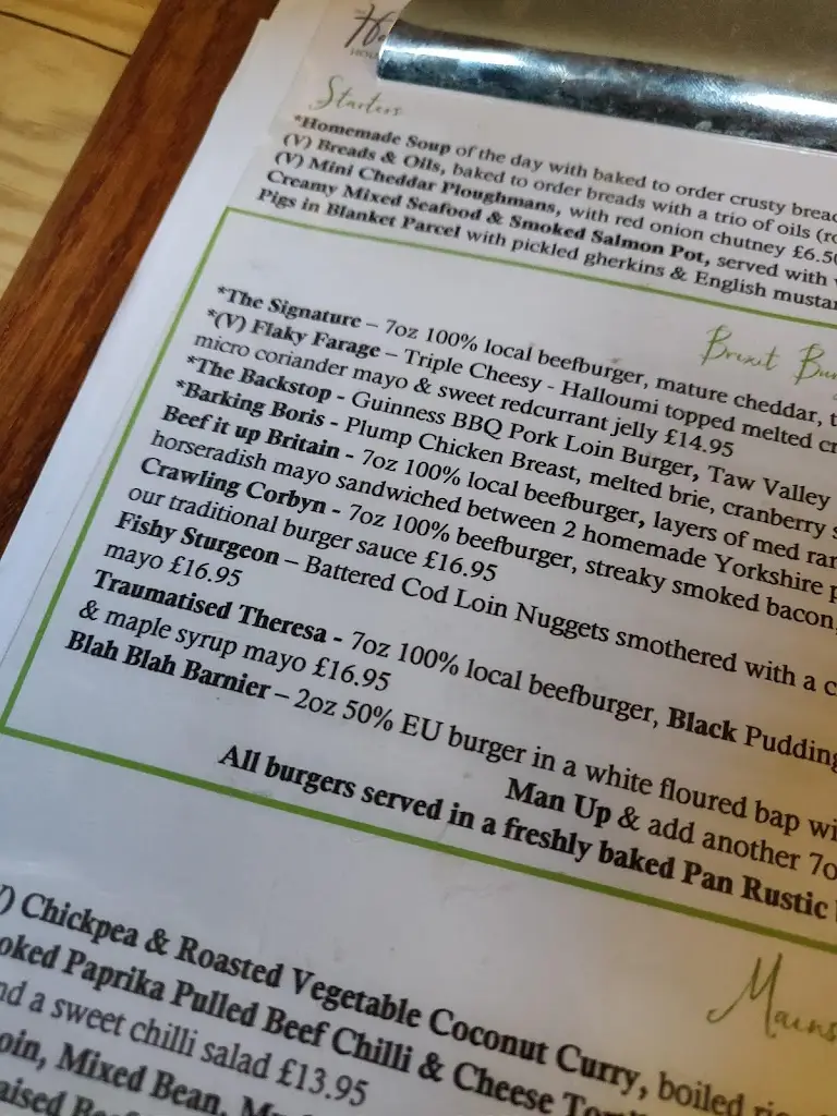 Menu_The Halfway at Kineton_Kineton_image_3