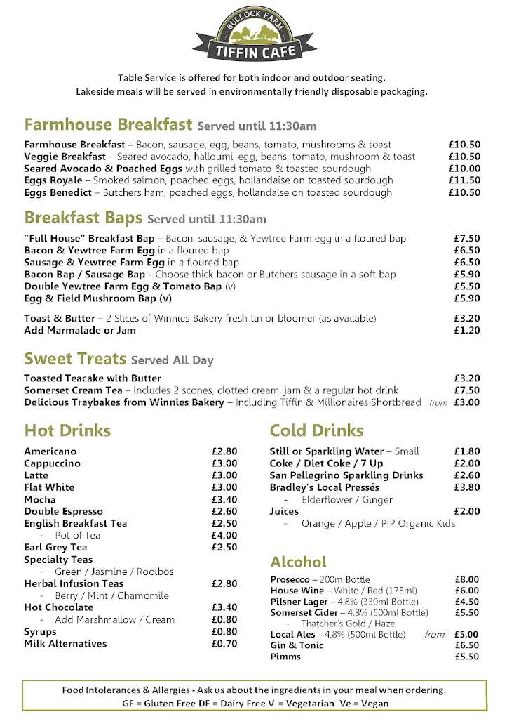 Menü_Tiffin Cafe at Bullock Farm_Kingston Seymour_Bild_1