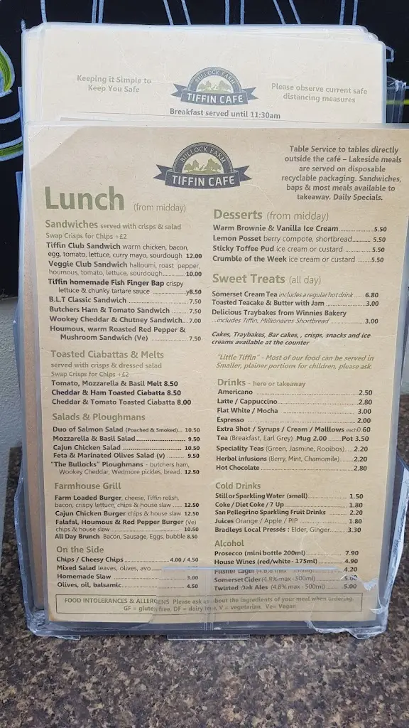 Menü_Tiffin Cafe at Bullock Farm_Kingston Seymour_Bild_2