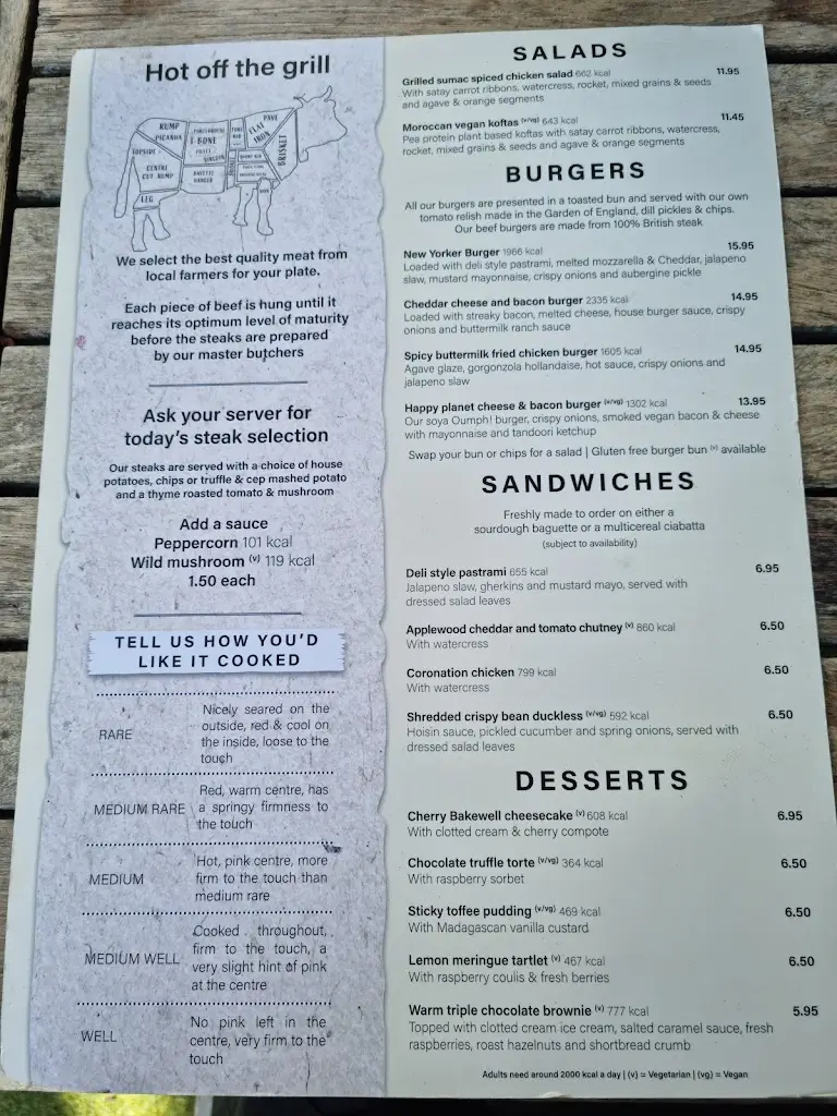 Menu_The Spitfire_Kings Hill_image_1