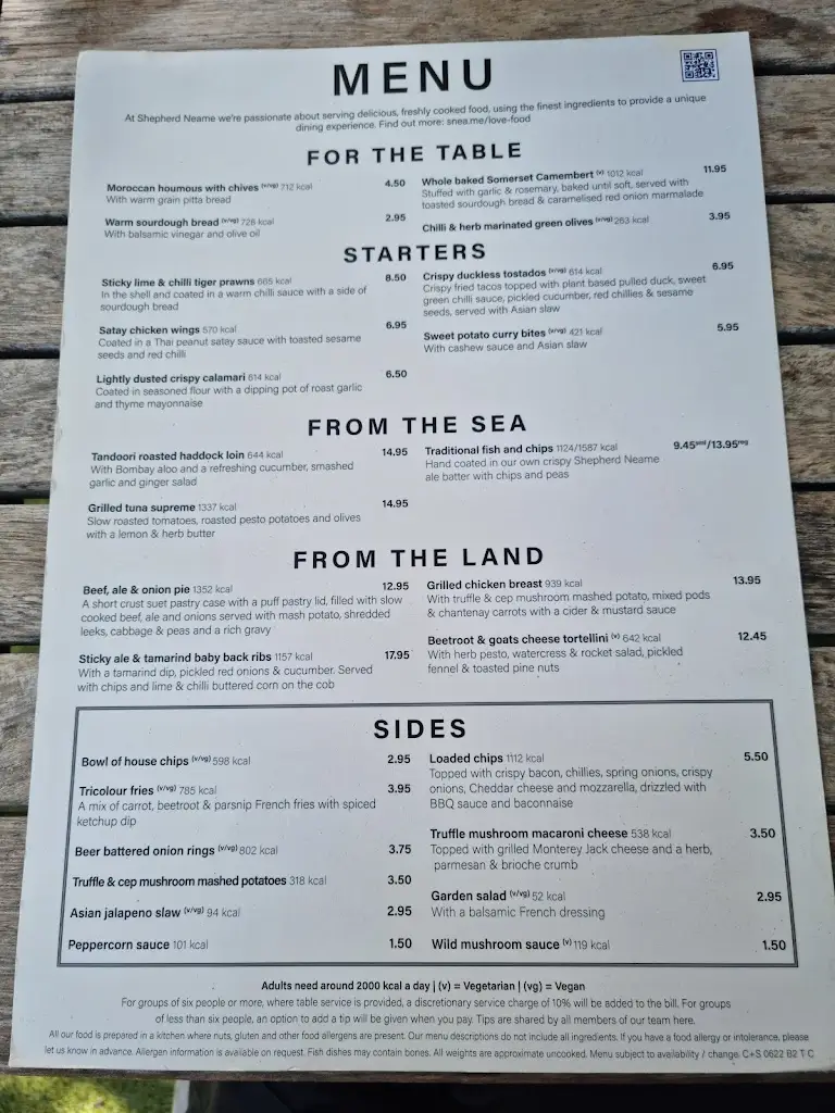 Menu_The Spitfire_Kings Hill_image_2