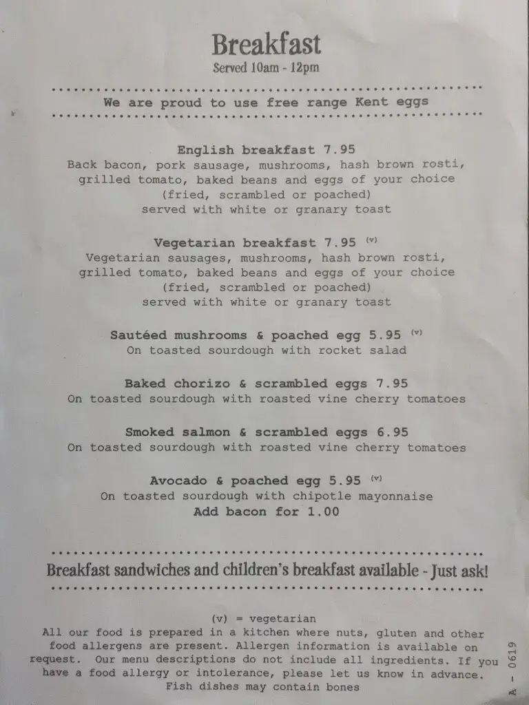 Menu_The Spitfire_Kings Hill_image_3