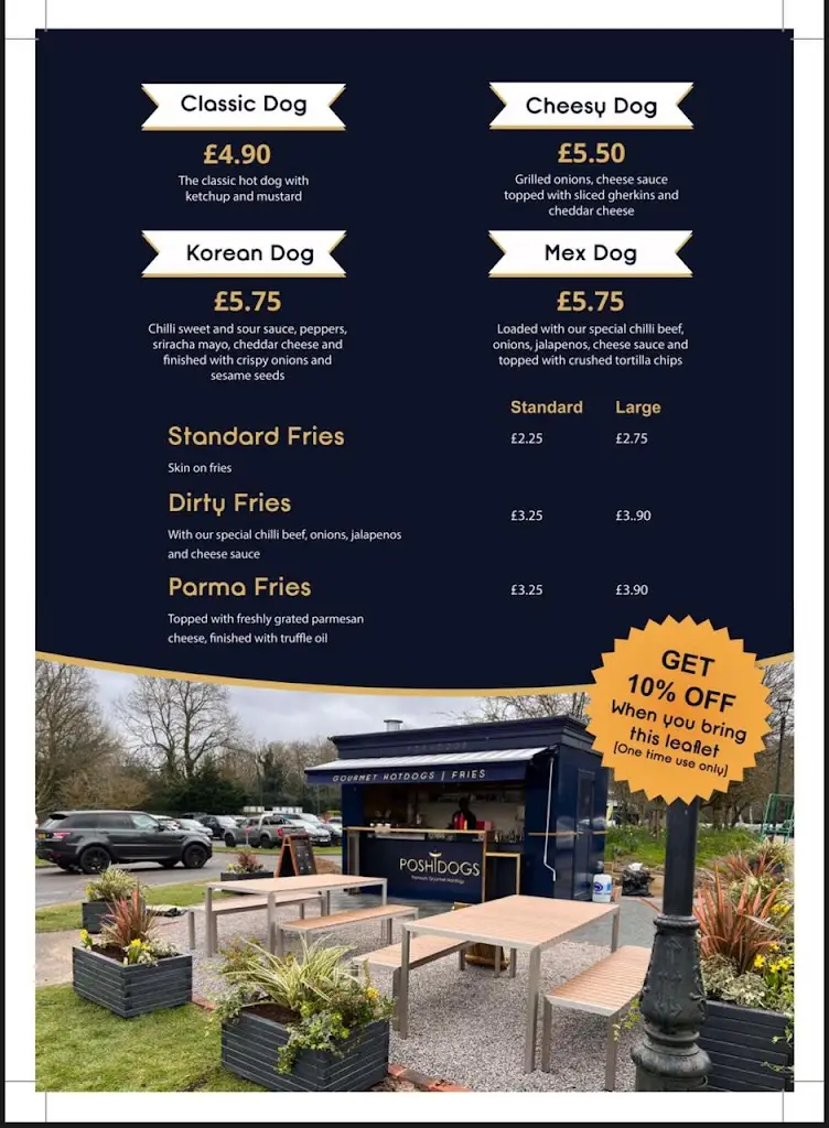 Menu_Posh Dogs Gourmet Hotdogs_Bagshot_imagen_3