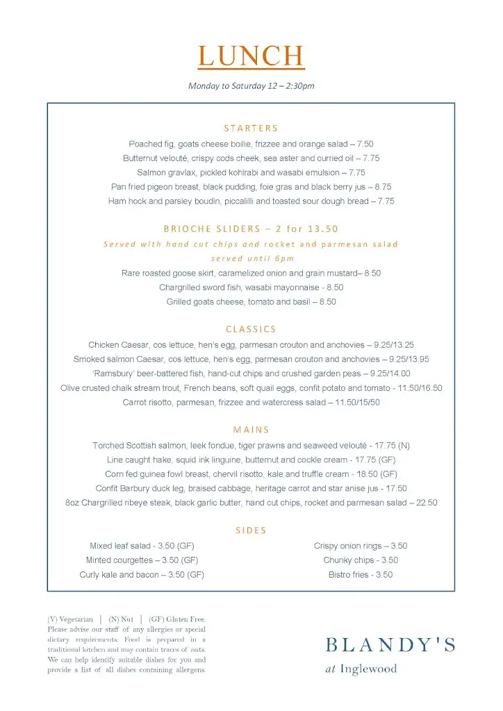 Menu_Blandy's Bar and Bistro_Kintbury_image_2