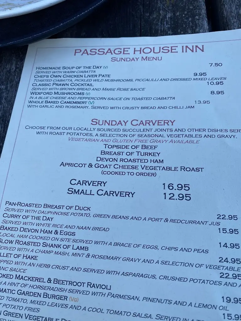 Menu_Passage House Inn_Kingsteignton_image_2