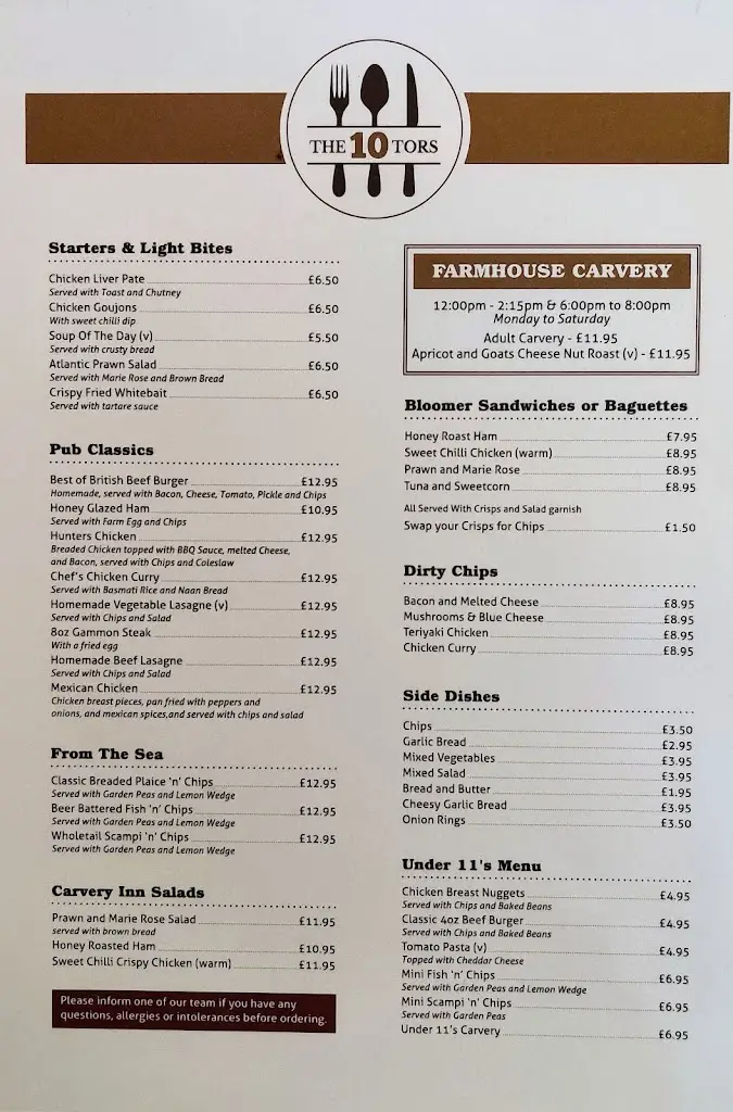 Menu_Ten Tors Inn_Kingsteignton_image_1