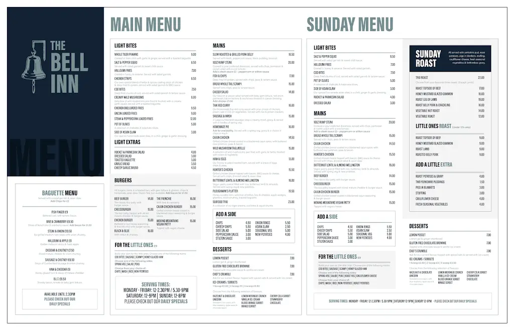 Menu_The Bell Inn_Kingsteignton_image_1