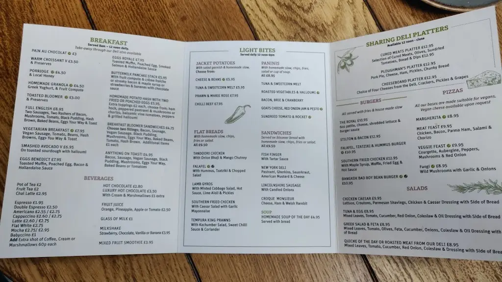 Menu_The Royal Oak_Kirby Muxloe_image_1