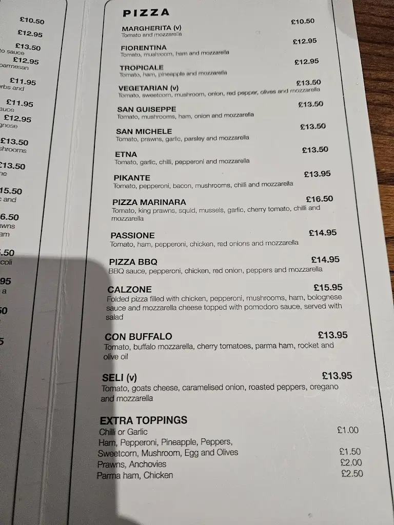 Menu_La Passione_Kingswood_image_4