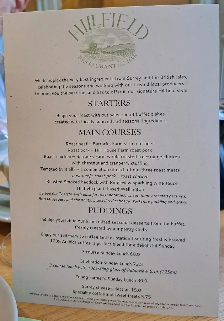 Menu_Hillfield Bar & Restaurant_Bagshot_image_1
