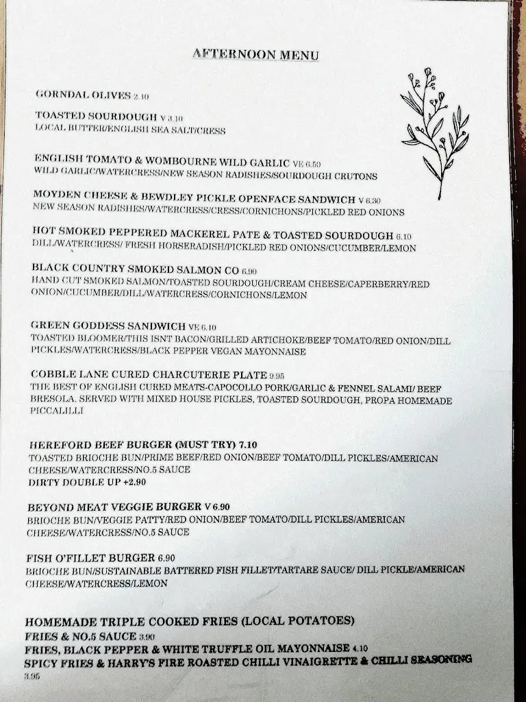 Menu_Cafe No. 5 Kinver_Kinvere_immagine_4