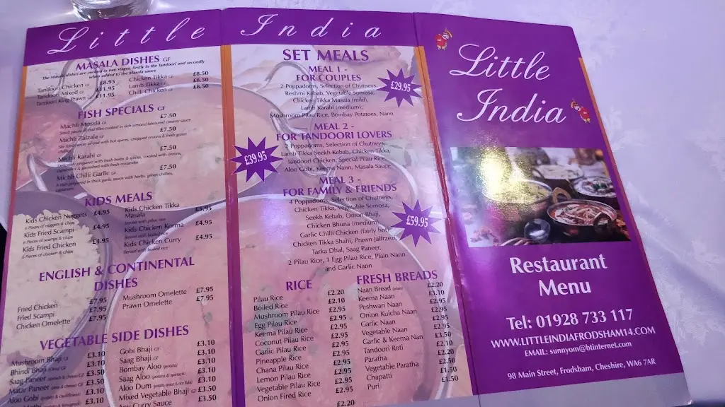 Menu_Little India Frodsham 98 Main Street_Kingsley_immagine_2