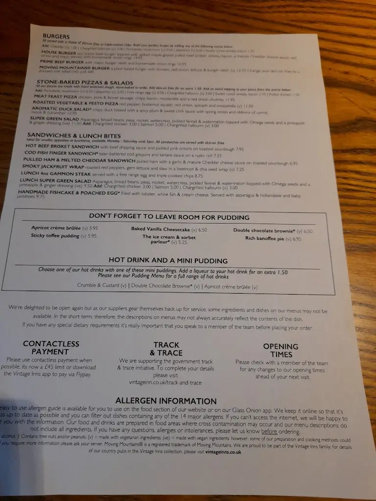 Menu_The Foxglove_Kirkburton_image_4