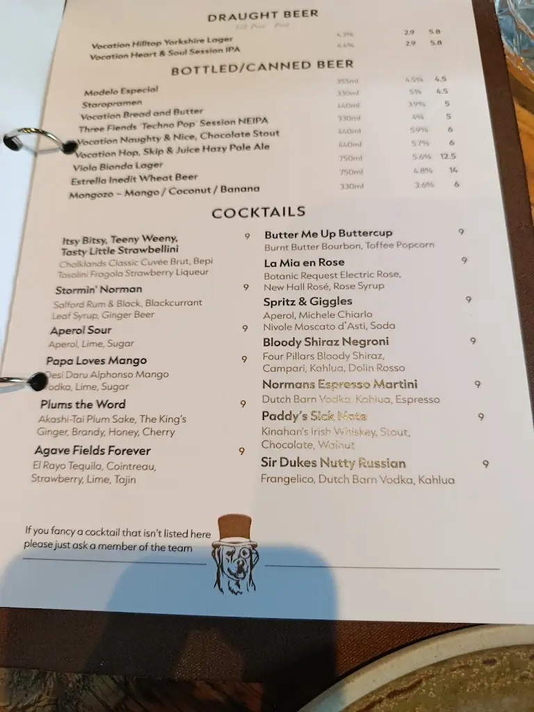 Menu_Norman's Neighbourhood Kitchen_Kirkburton_image_3