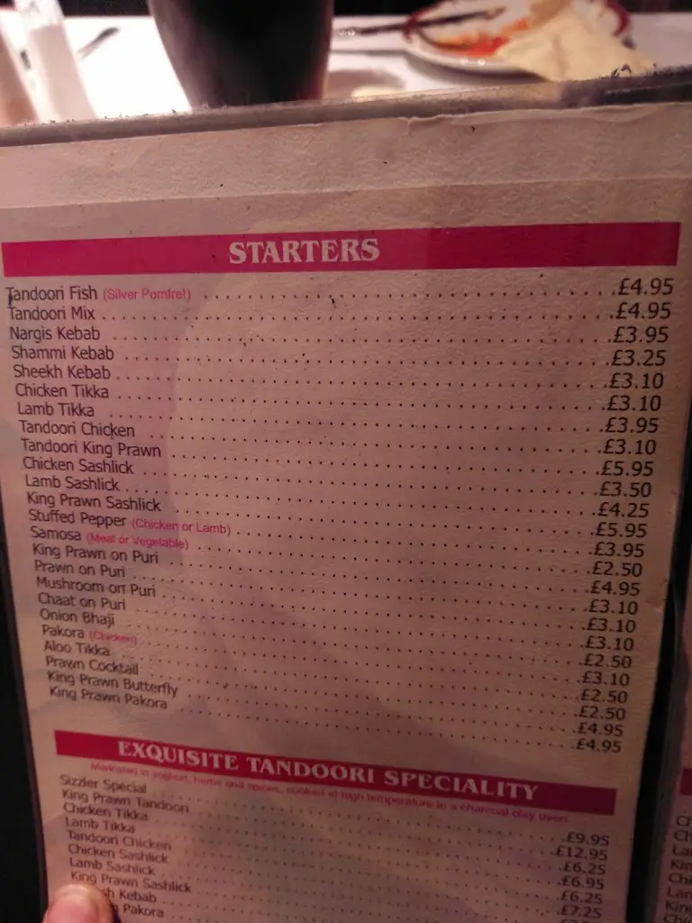 Menu_Robby's Indian Dining_Kingswinford_image_3