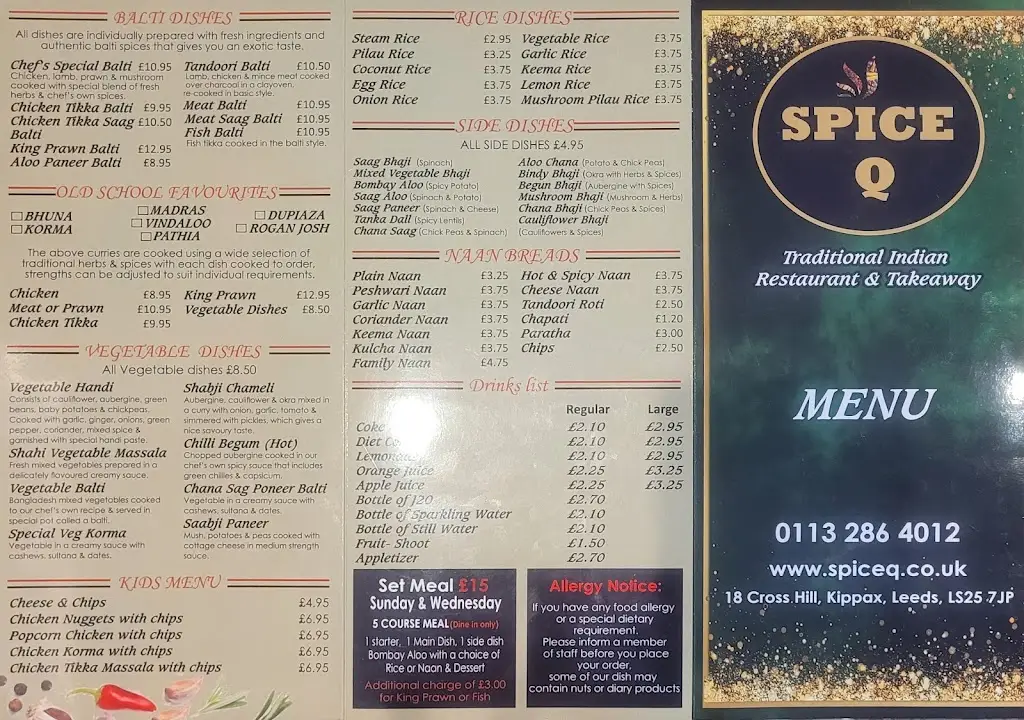 Menu_Spice Q Indian Restaurant_Kippax_image_2