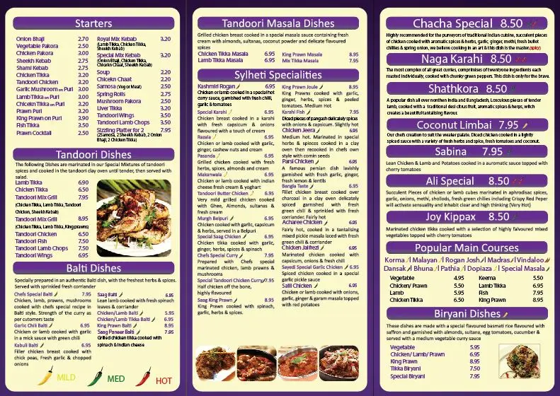 Menu_Sylhety Balti_Kippax_image_1