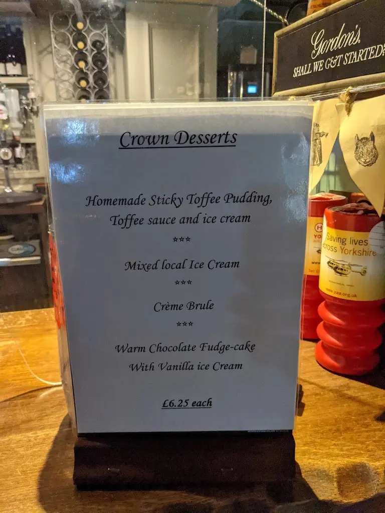 Menu_The Crown, Hutton le Hole_Kirkbymoorside_image_2