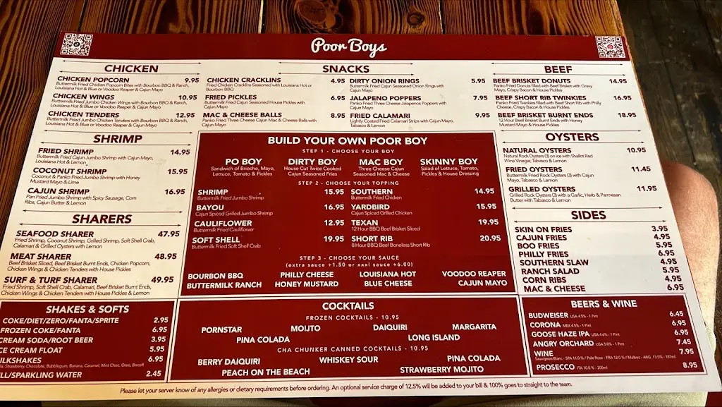 Menu_Poor Boys_Kingston upon Thames_image_2