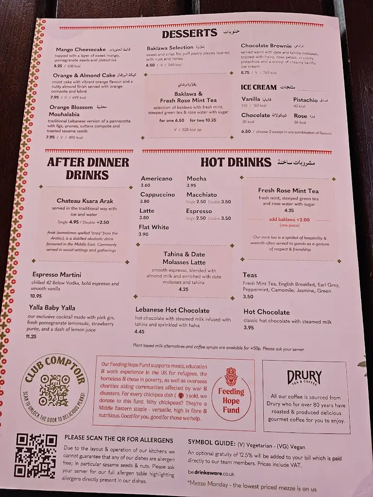 Menu_Comptoir Libanais Kingston_Kingston upon Thames_immagine_2