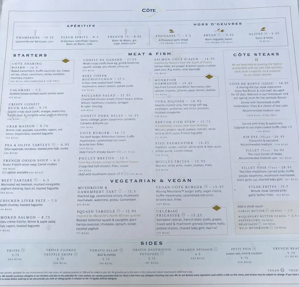 Menu_Côte Kingston upon Thames_Kingston upon Thames_image_4