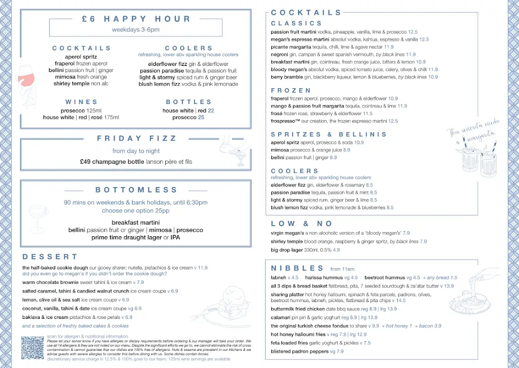 Menu_Megan's at the Griffin Restaurant (Kingston)_Kingston upon Thames_image_4